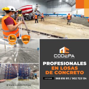Profesionales Losas Concreto Lima Peru